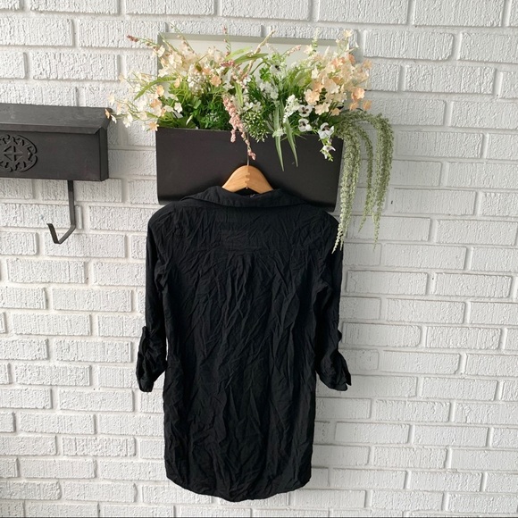 Saint & Noble Tunic Black V Neck Top Size Small - Picture 5 of 10